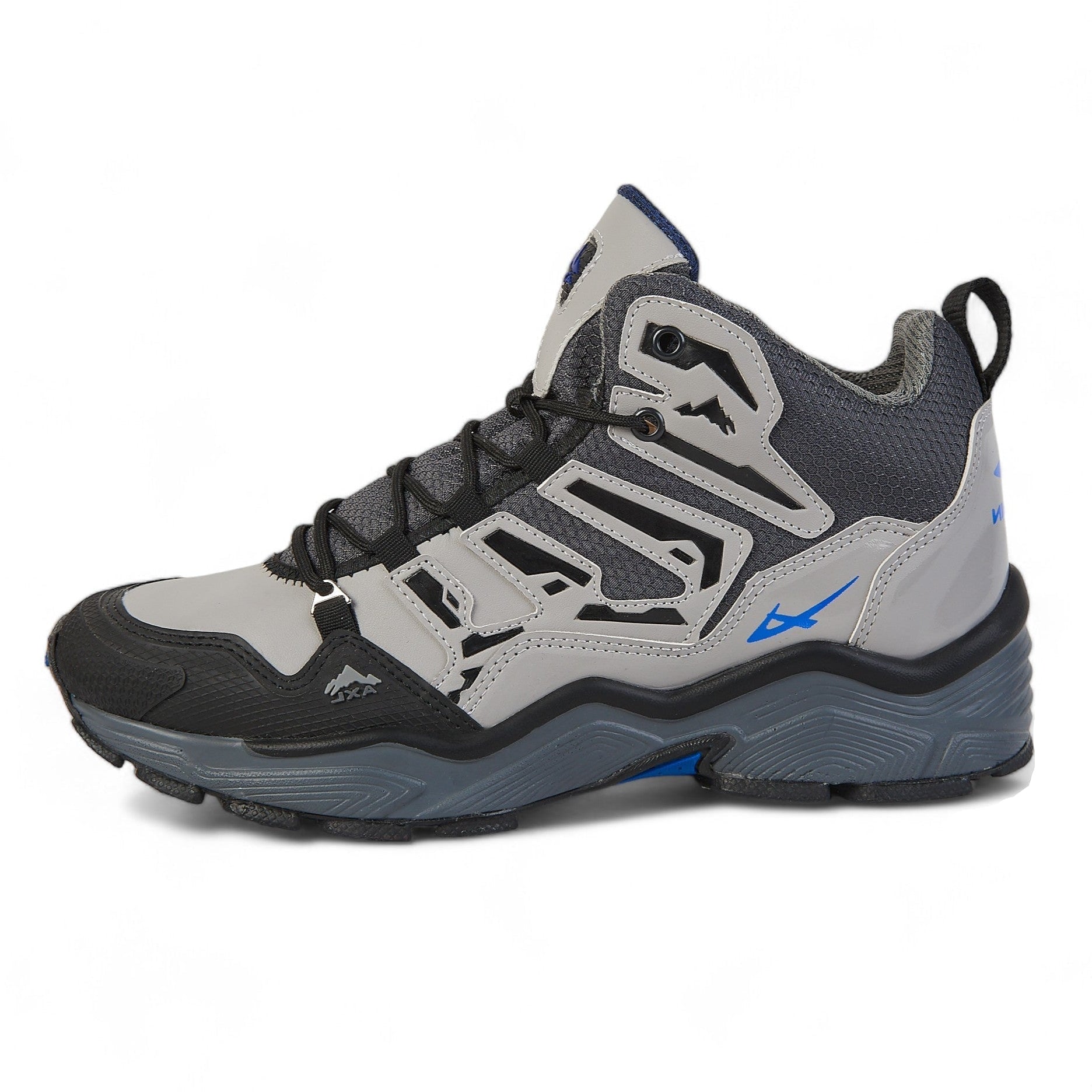Tenis senderismo - 743 Gris / Negro / Azul