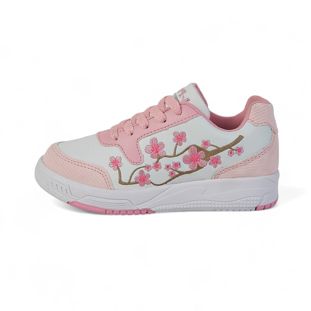 Tenis casual - 1031-C Blanco / Rosa
