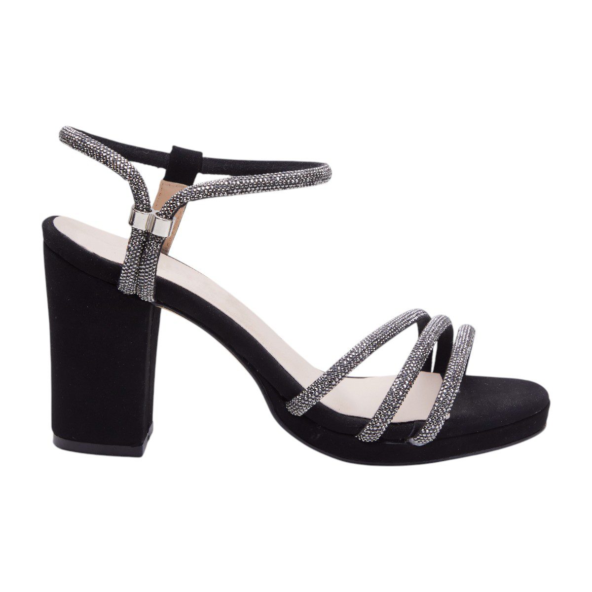 Zapatilla tacón bajo - 766 Negro