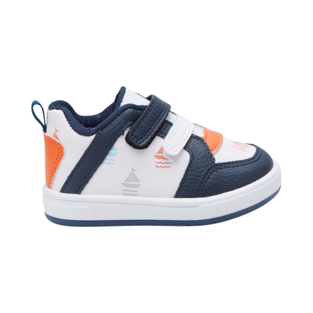 Tenis casual - 816-2 Blanco / Marino / Naranja