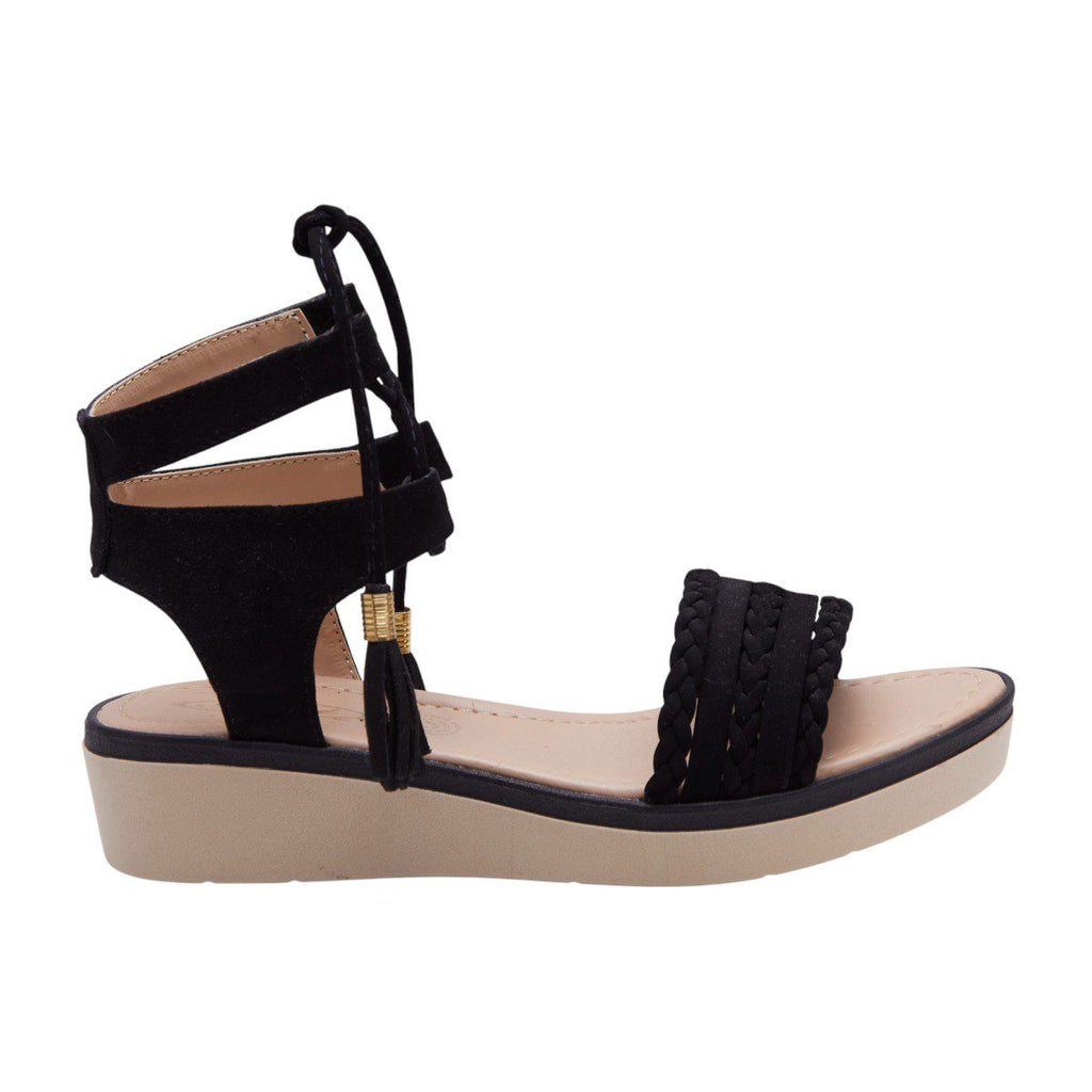 Huarache plataforma alta - 805 Negro