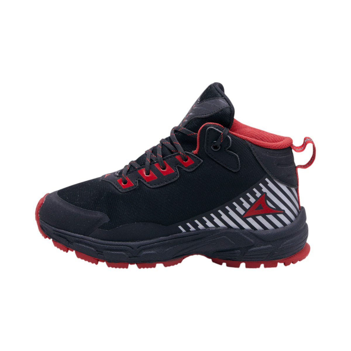 Tenis deportivo de bota Pirma - 1311 Negro / Rojo