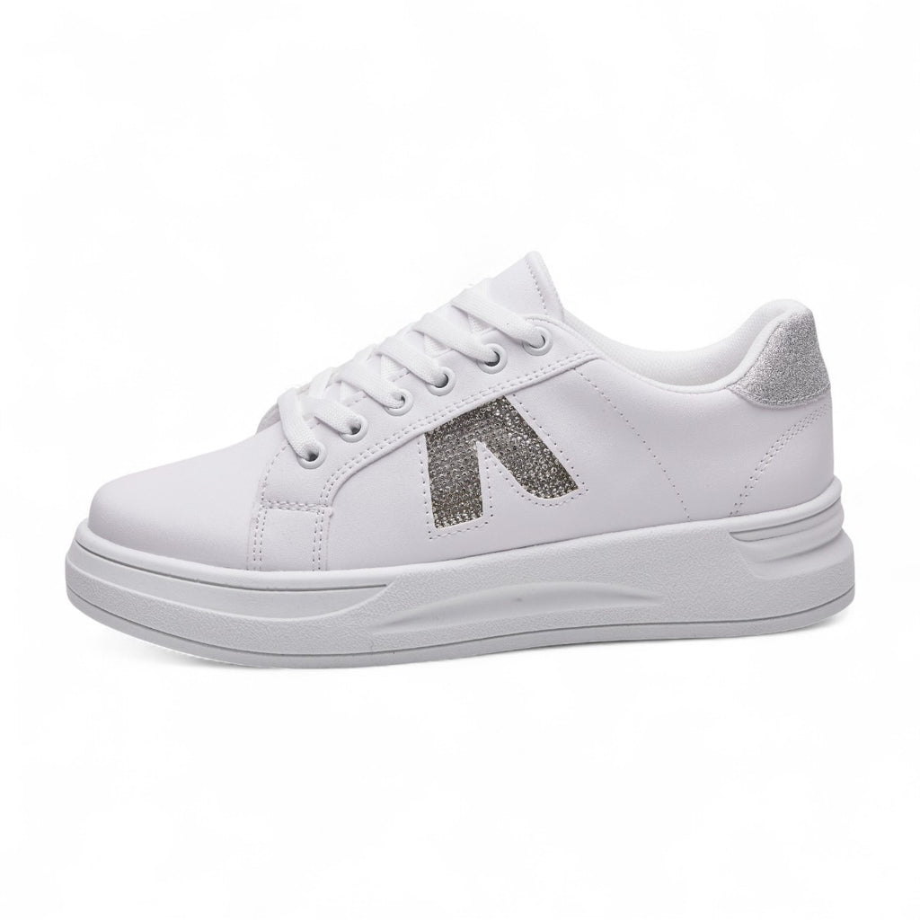 Tenis casual - VP-7000 Blanco / Plata