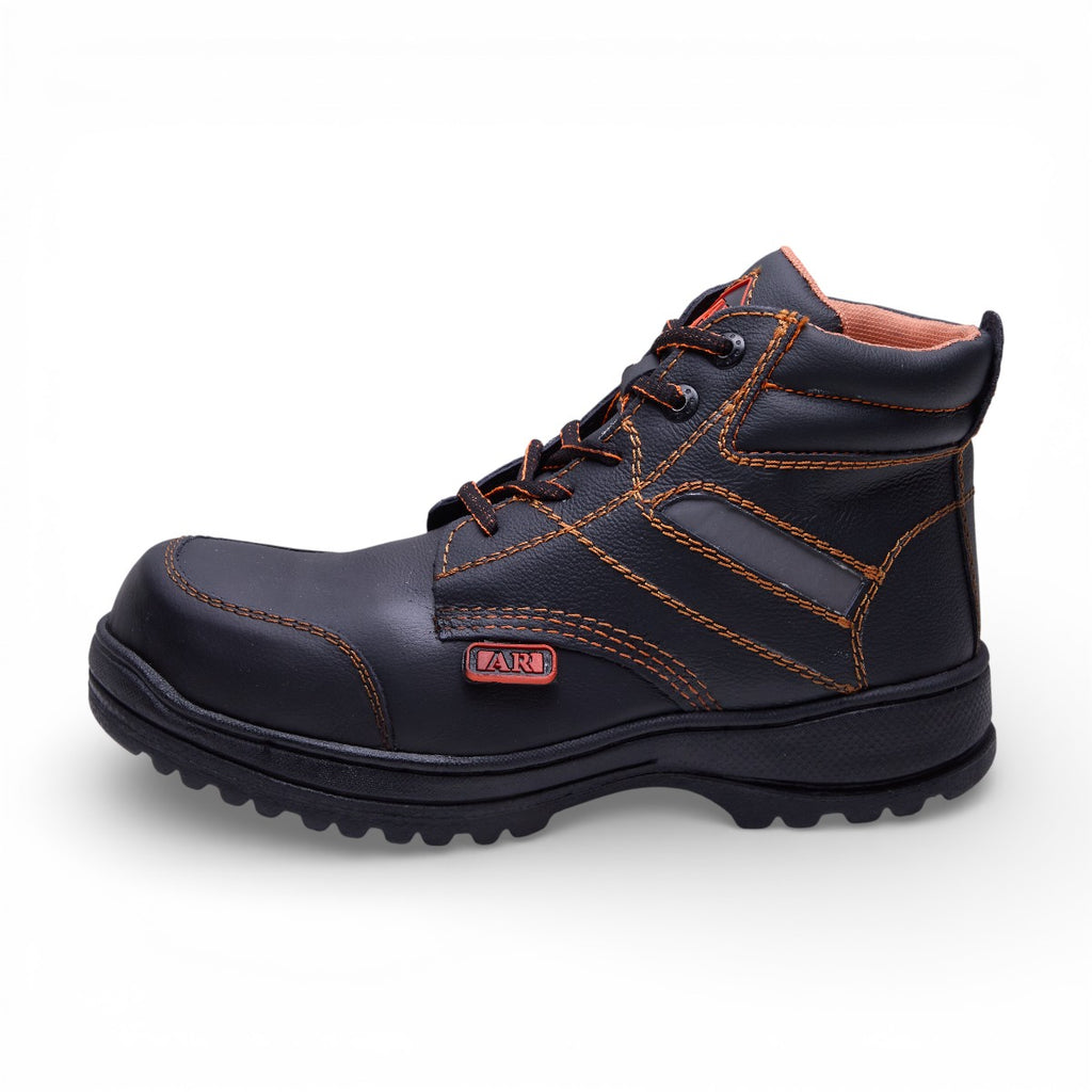 Bota industrial - 8 Negro / Naranja