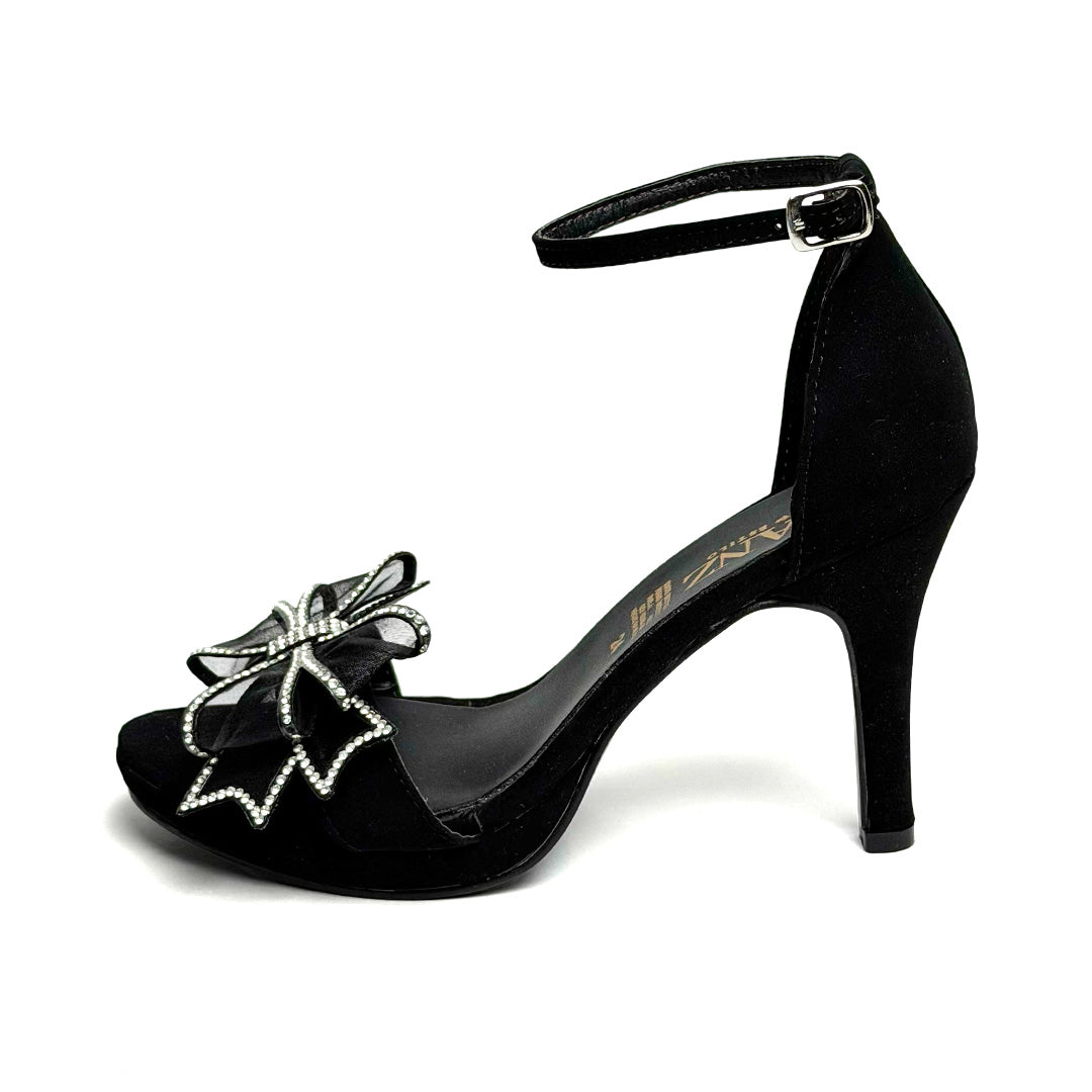 Zapatilla tacón medio - 779 Negro