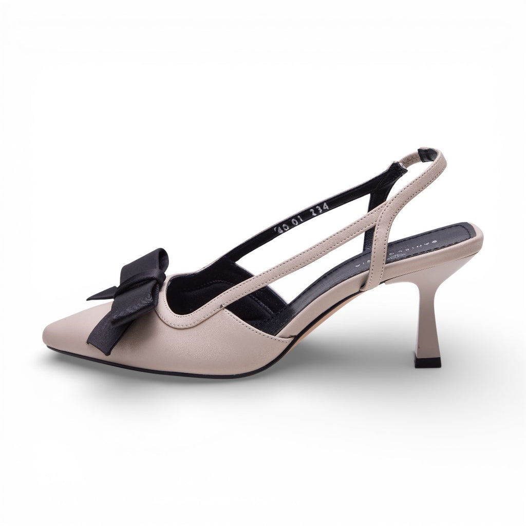 Zapatilla tacón bajo - 01-234 Nude