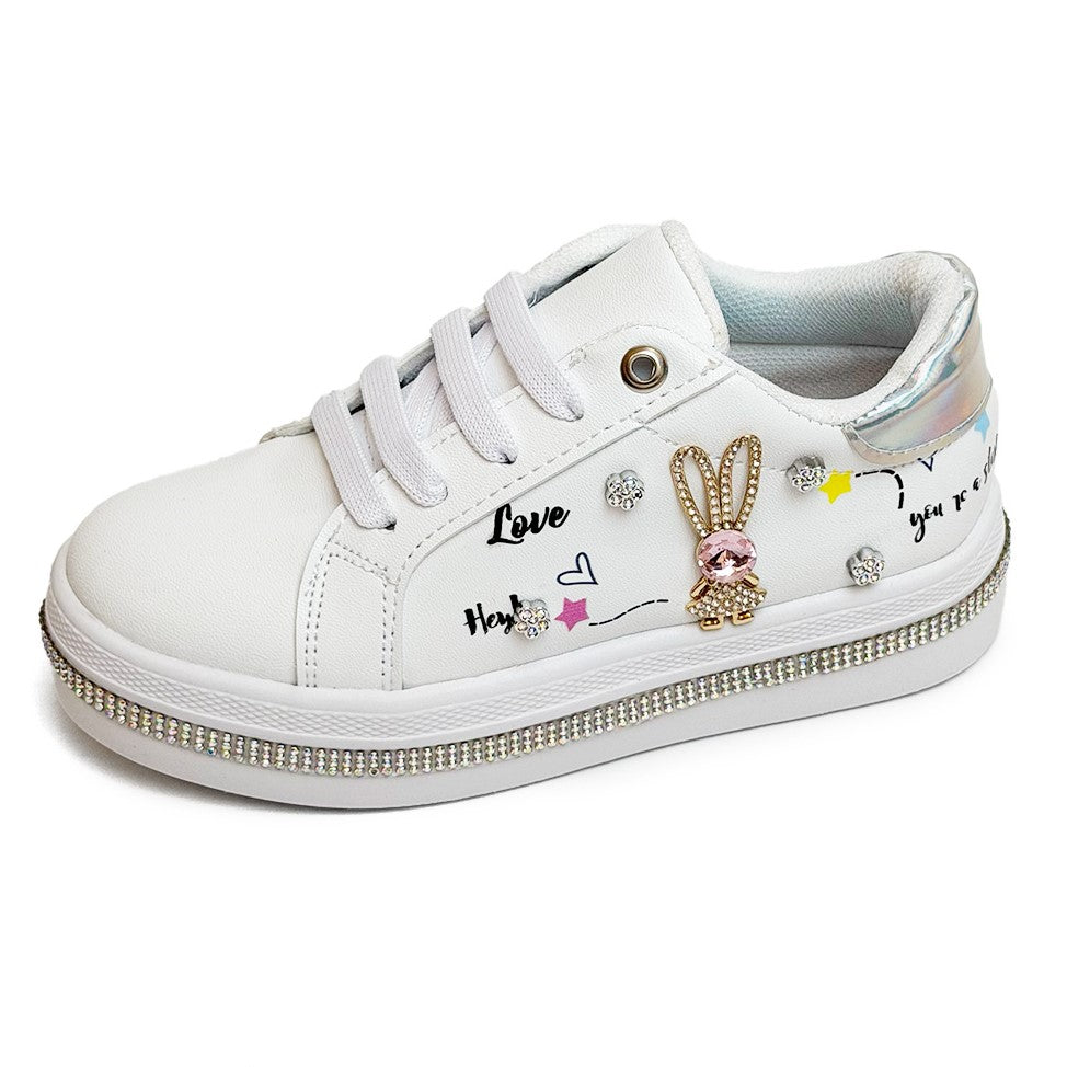 Tenis casual - 138 Blanco / Plata
