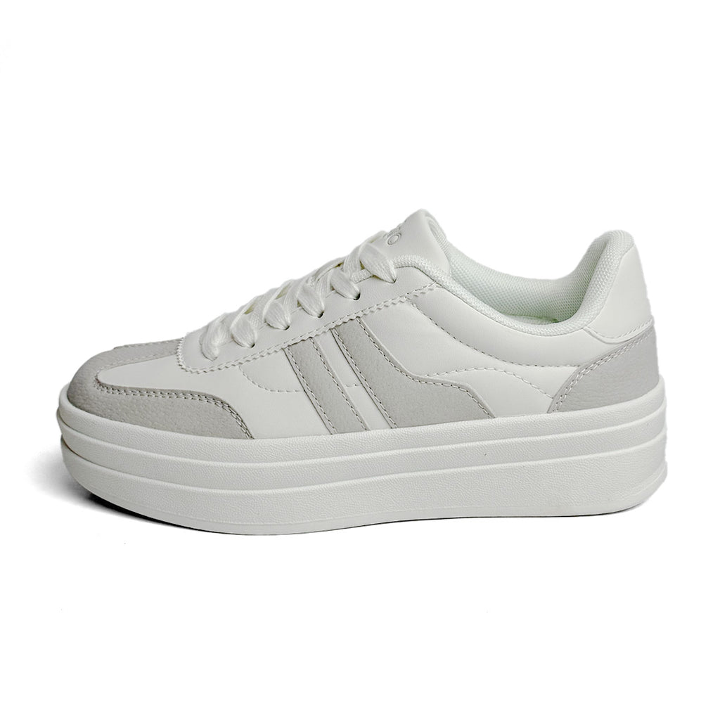 Tenis casual Capa de Ozono - 670902 Blanco / Plata