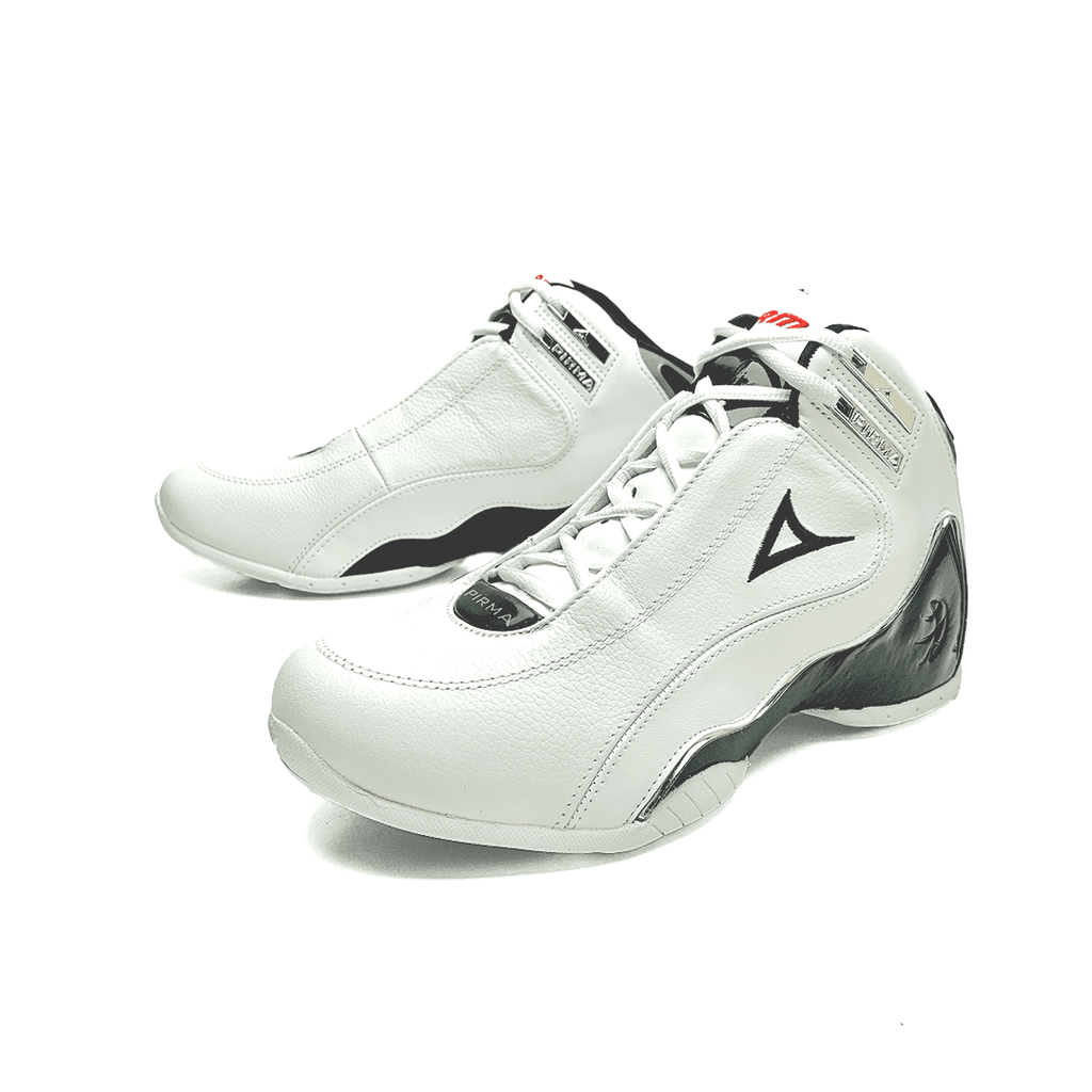 Tenis deportivo de bota Pirma - 767 Blanco / Negro / Rojo