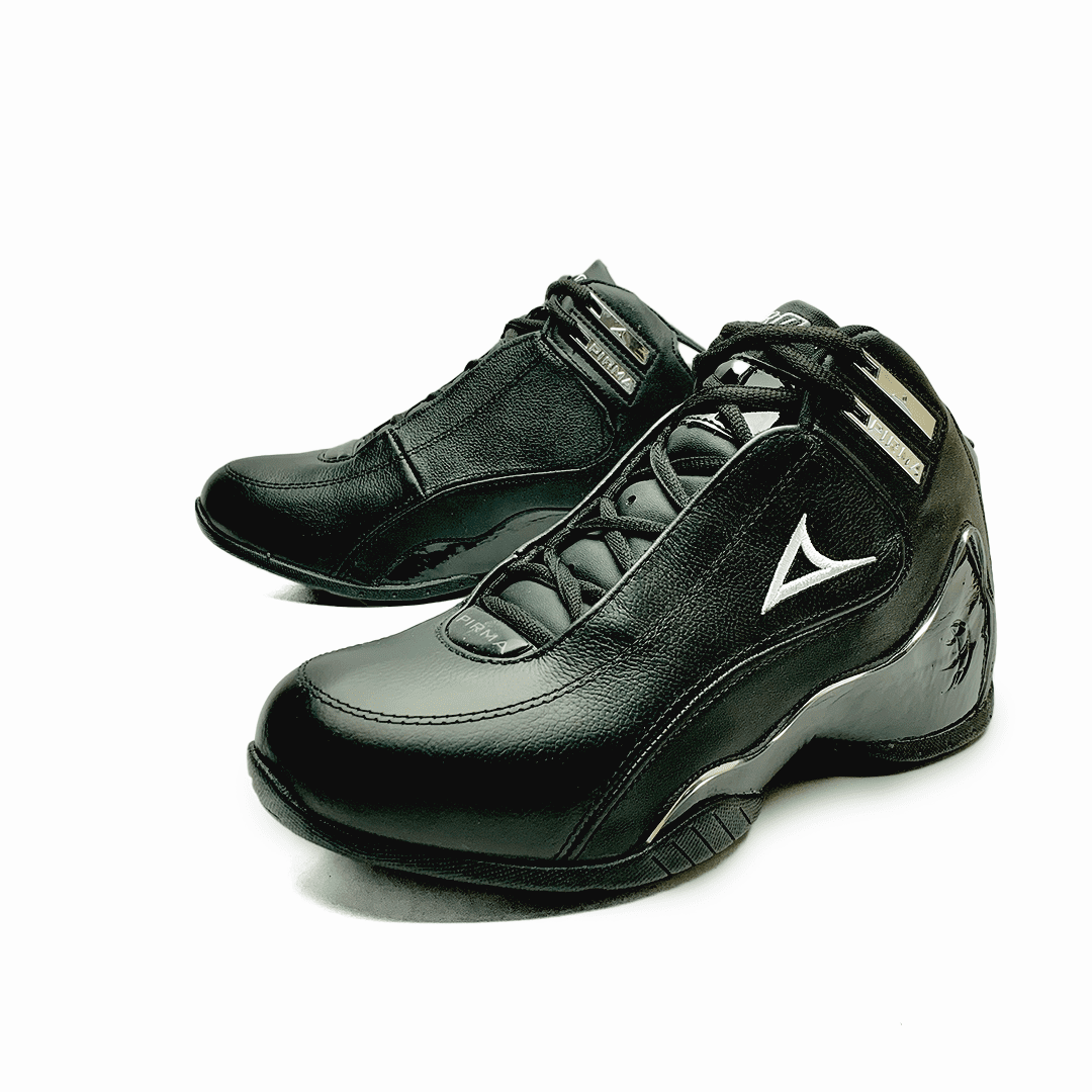 Tenis deportivo de bota Pirma - 767 Negro / Plata
