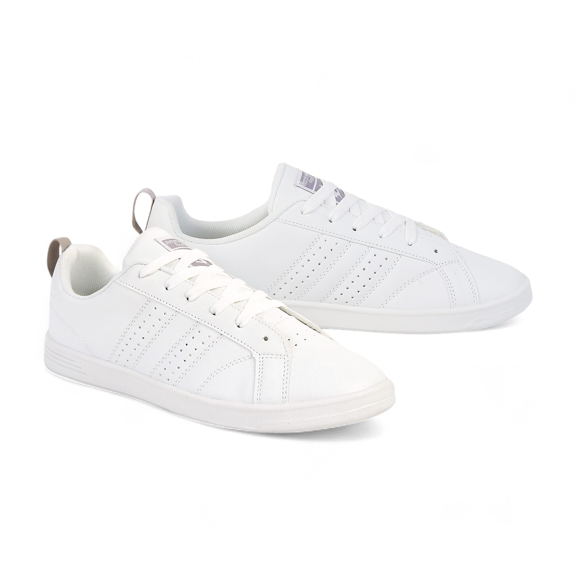 Tenis casual - 7094 Blanco / Plata