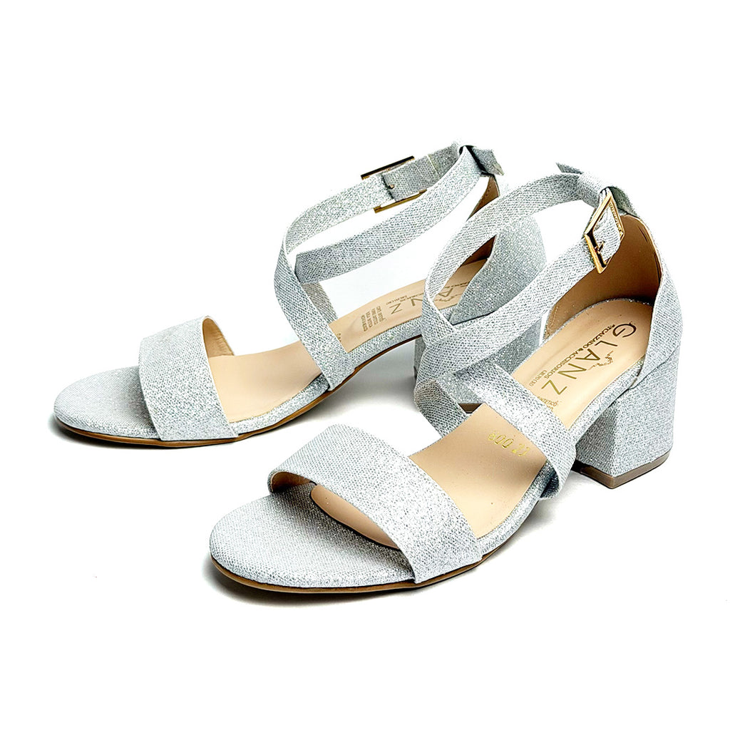 Zapatilla tacón bajo - 800 Plata