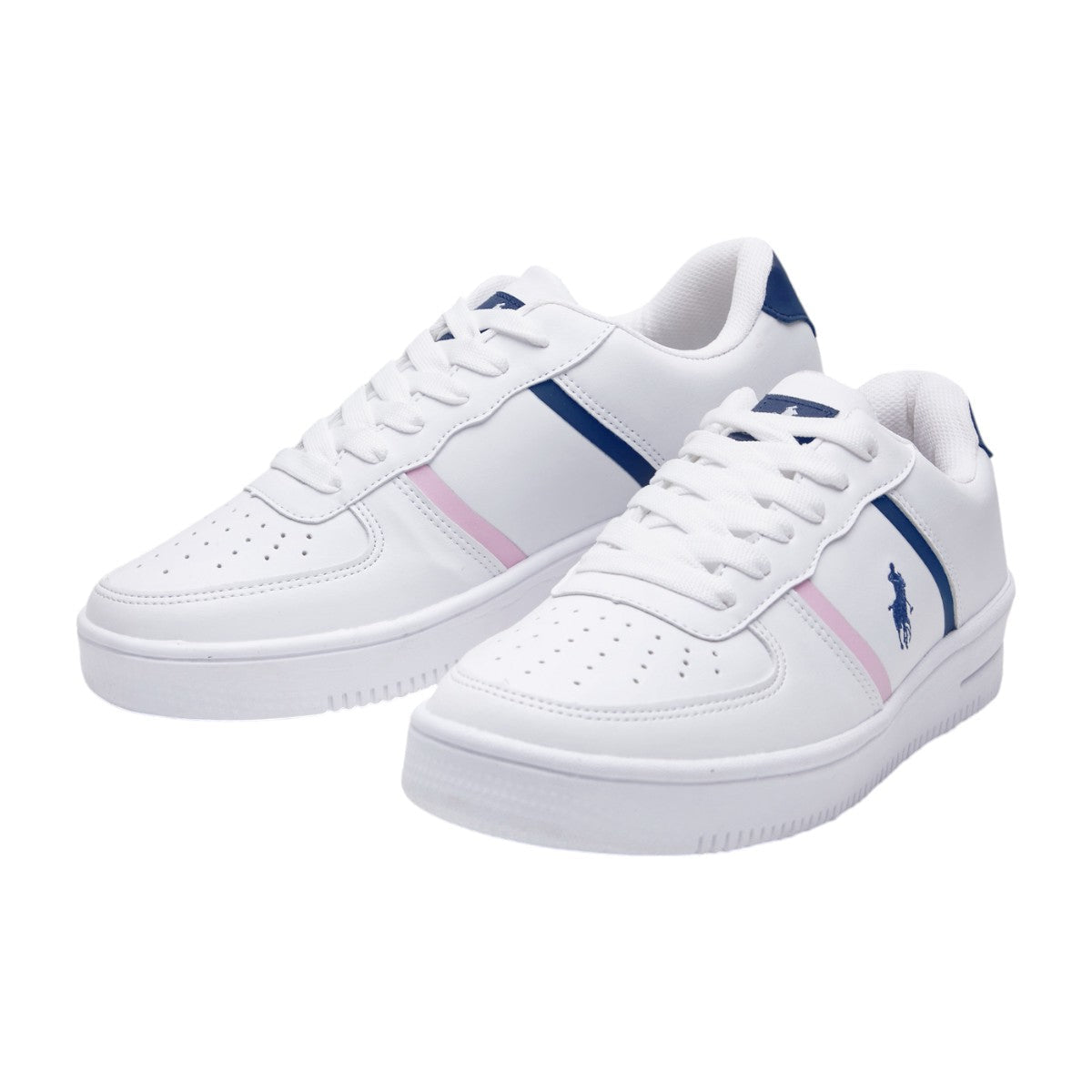 Tenis casual Polo - 222 Blanco / Marino / Rosa