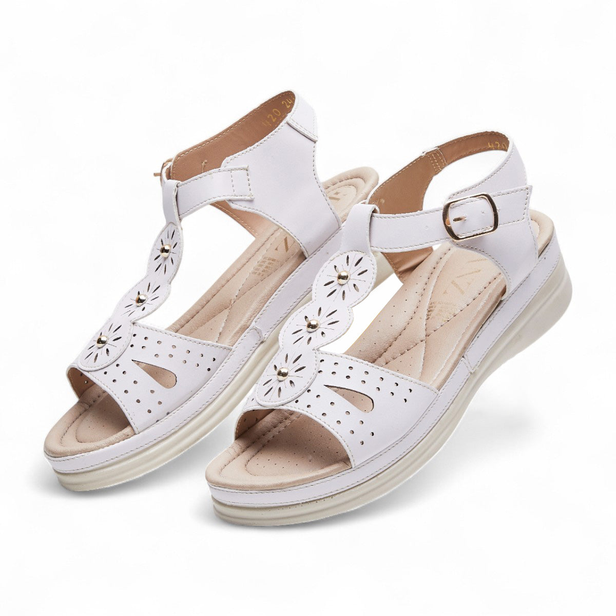 Huarache plataforma pequeña - 420 Blanco