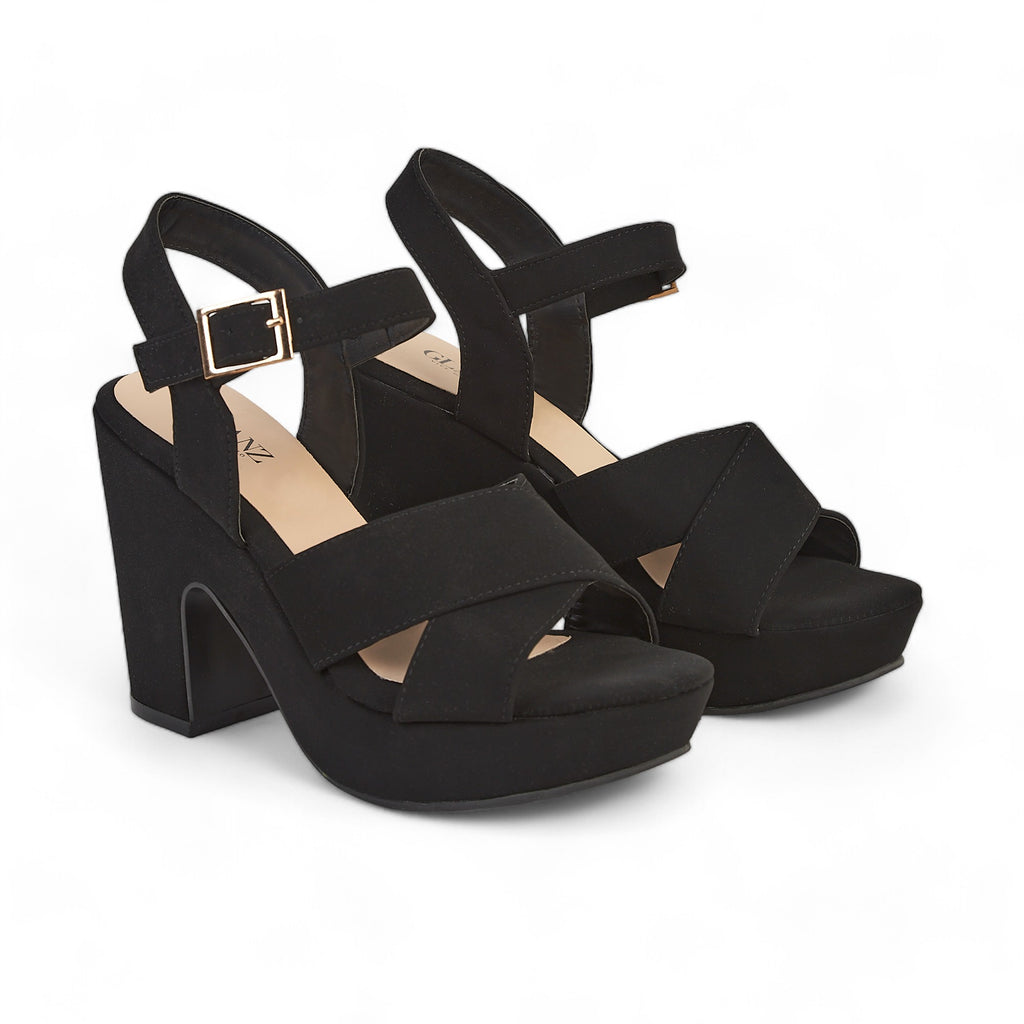 Zapatilla plataforma - 450 Negro