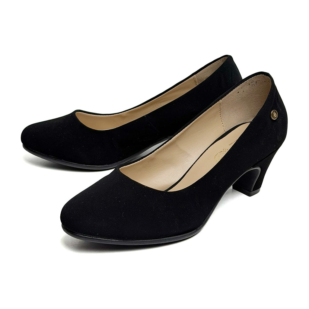 Zapatilla tacón bajo - 2401-1 Negro