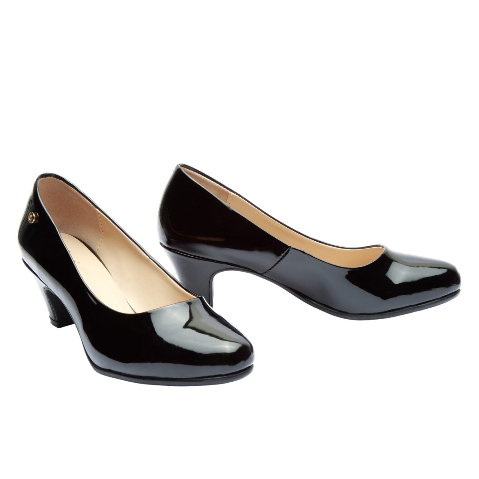 Zapatilla tacón bajo - 2401 Negro