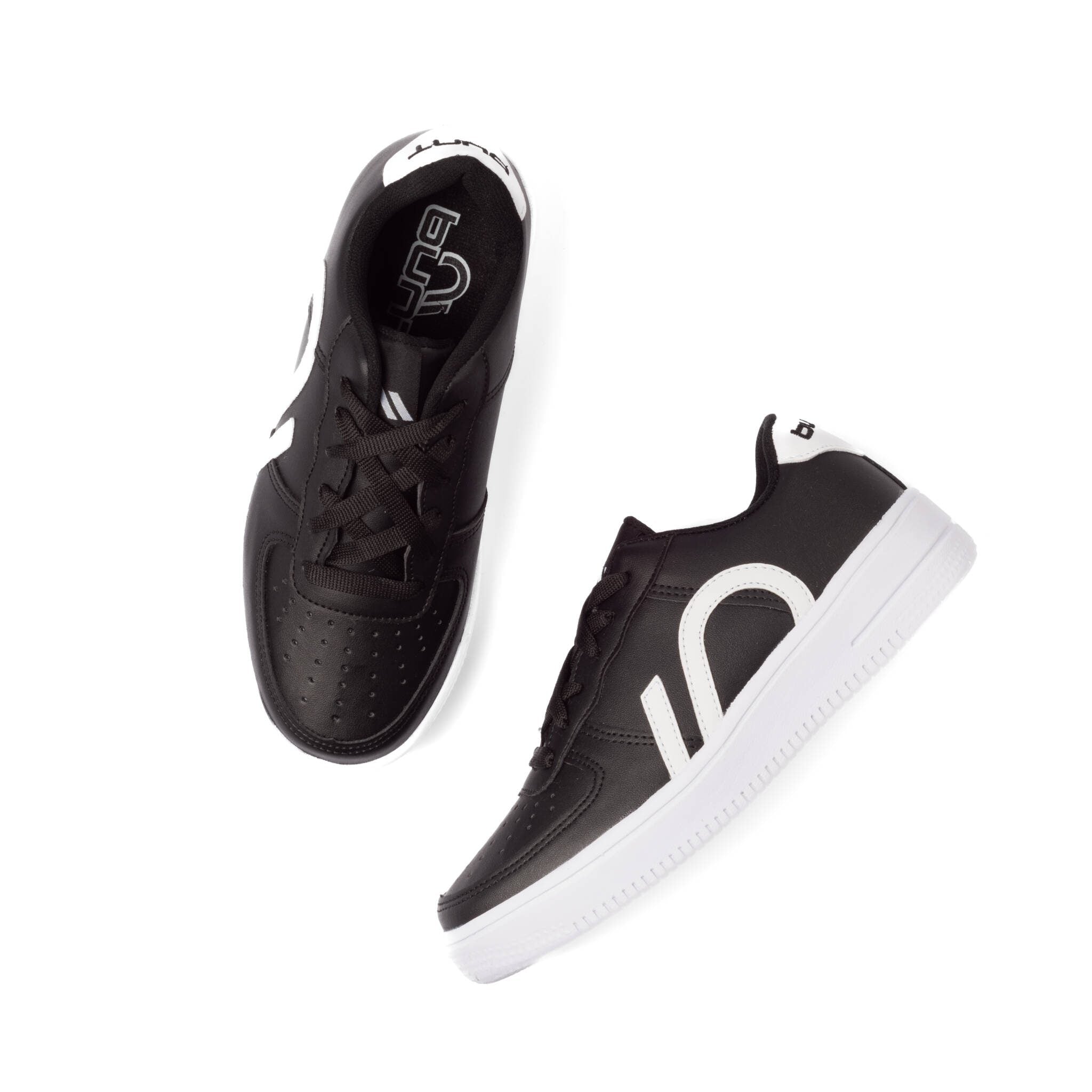 Tenis casual Bunt - 2221-3 Negro / Blanco