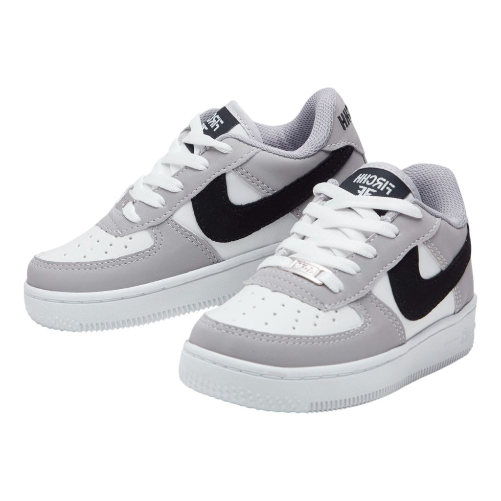 Tenis casual - 4300-1 Gris / Blanco / Negro