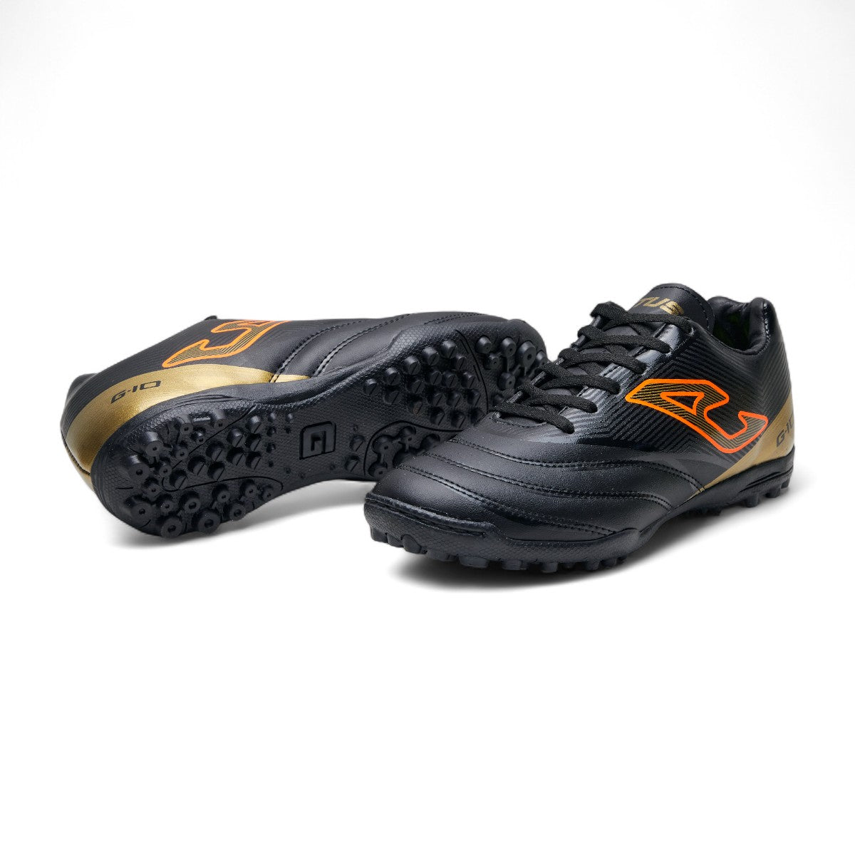 Tenis de Fútbol - 709 Negro / Oro / Naranja