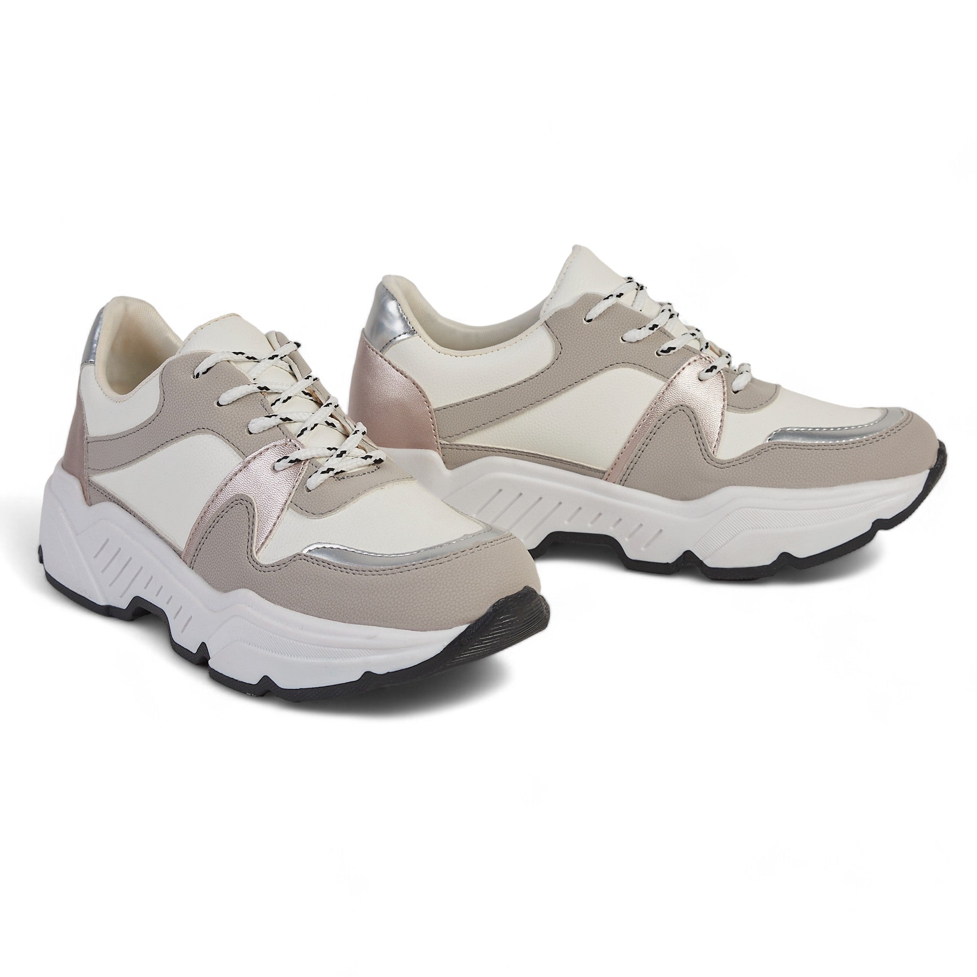 Tenis deportivo - 900 Gris / Rosa