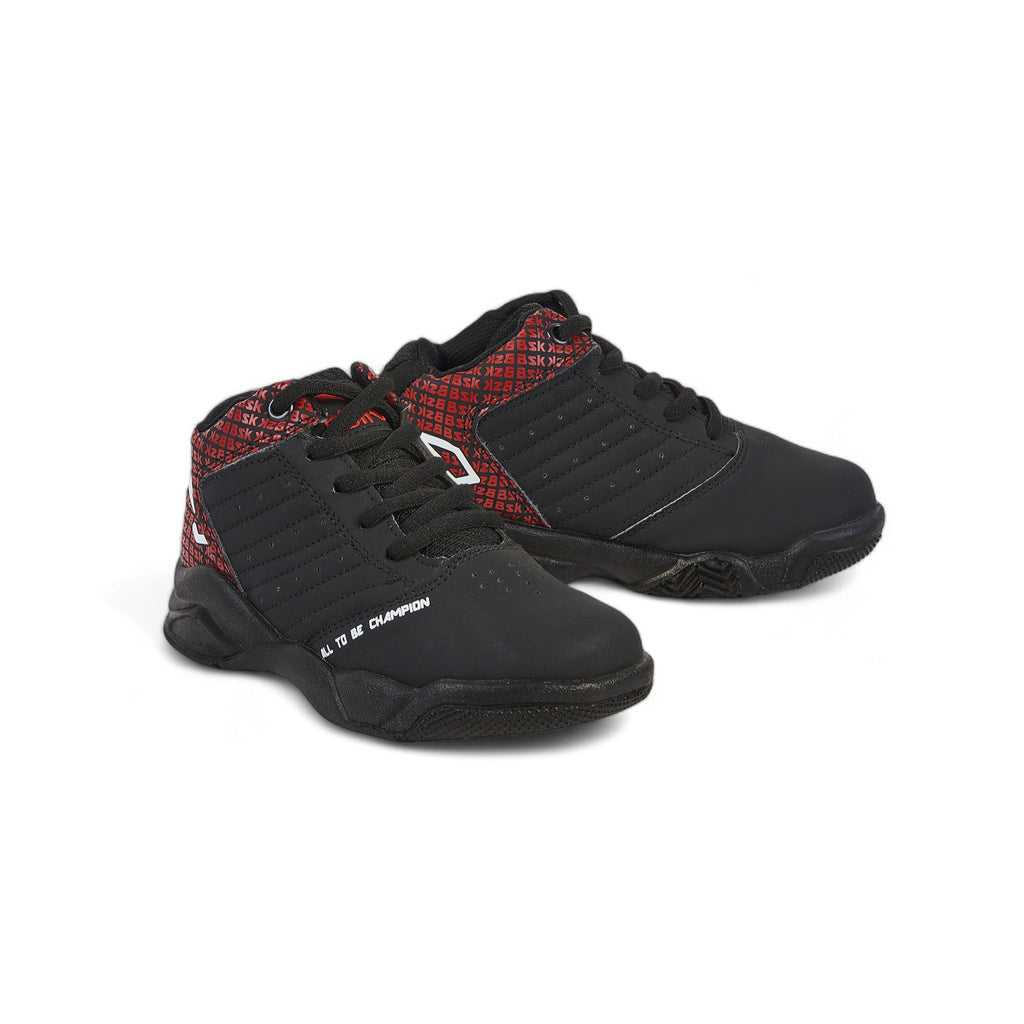 Tenis deportivo de bota - 856 Negro / Rojo