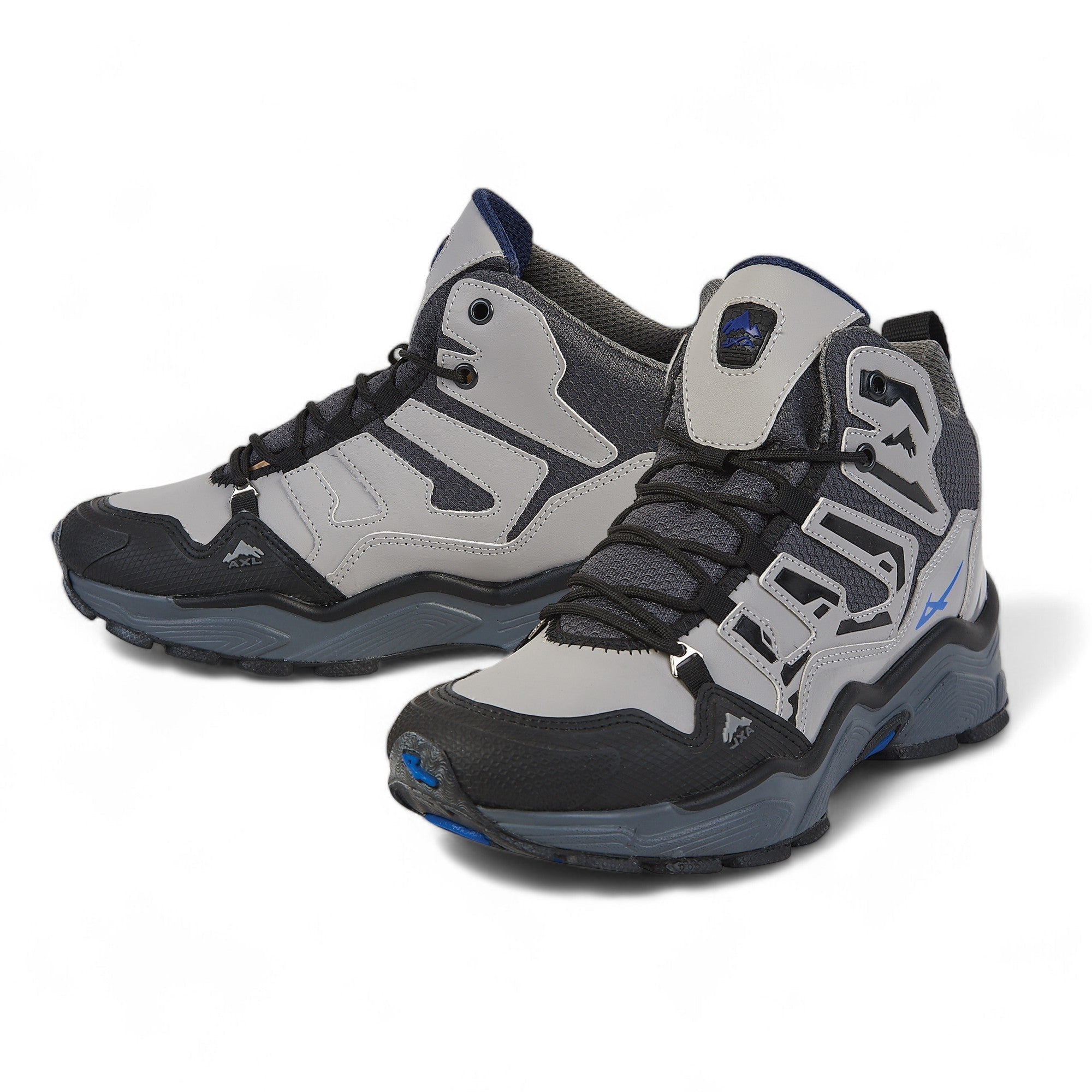 Tenis senderismo - 743 Gris / Negro / Azul