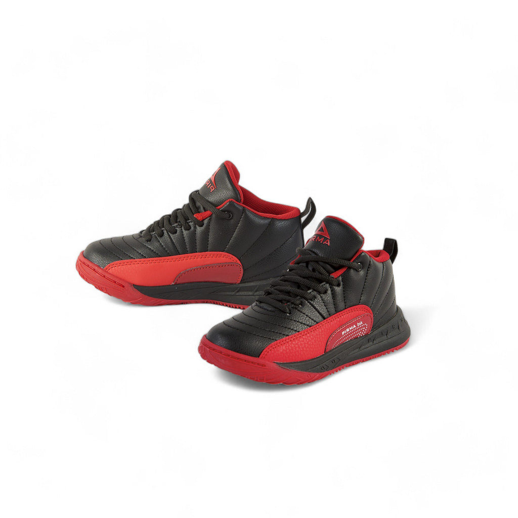 Tenis deportivo de bota Pirma - 2015 Negro / Rojo