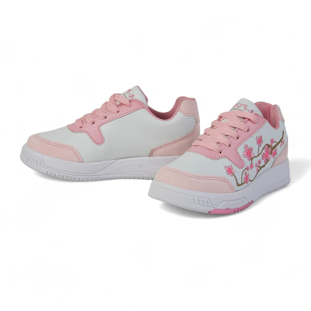 Tenis casual - 1031-C Blanco / Rosa