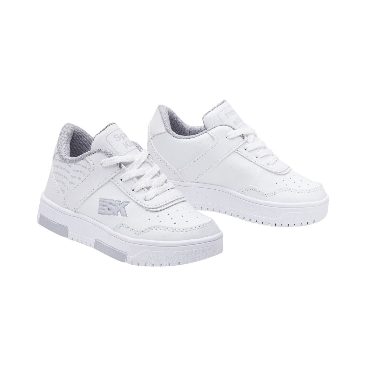 Tenis casual - 2 Blanco / Gris