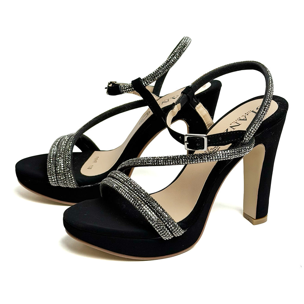 Zapatilla tacón alto - 1008 Negro