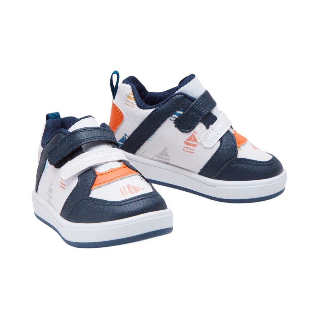 Tenis casual - 816-2 Blanco / Marino / Naranja