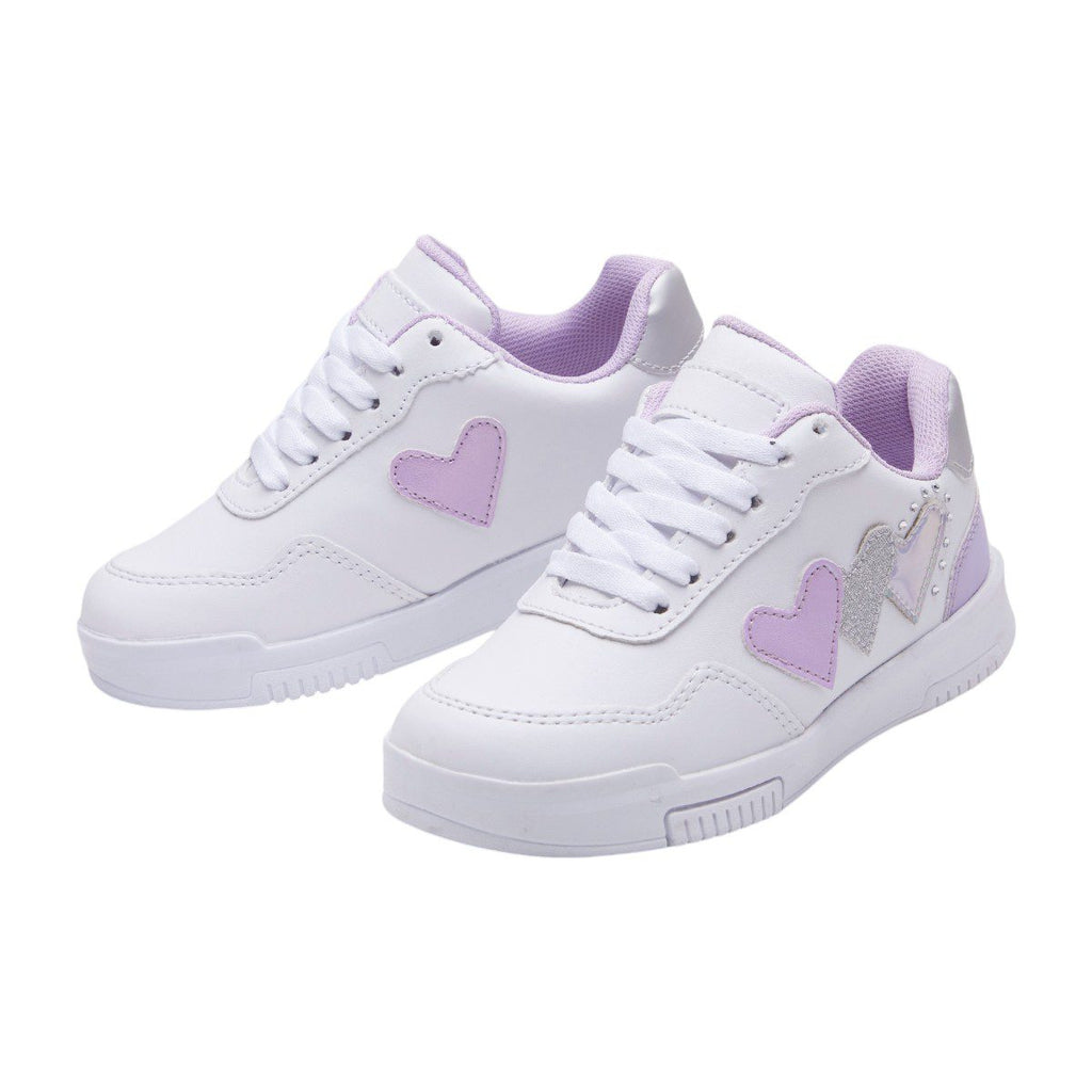 Tenis casual - UN744 Blanco / Lila / Plata