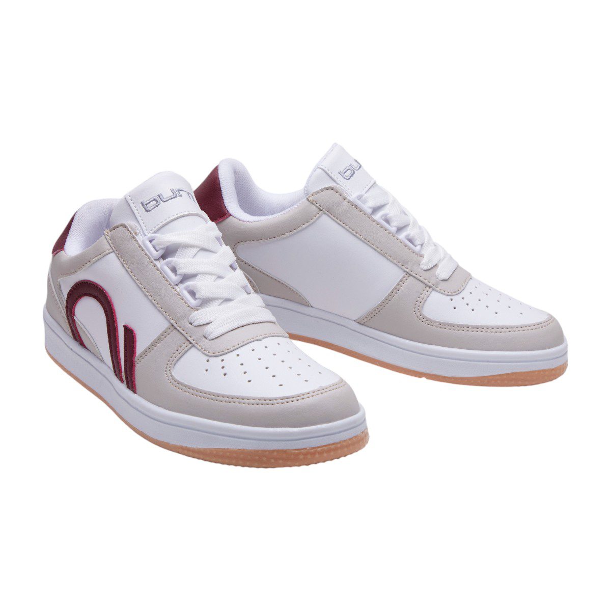 Tenis casual Bunt - 1061 Blanco / Latte / Vino