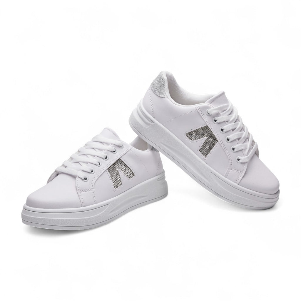 Tenis casual - VP-7000 Blanco / Plata