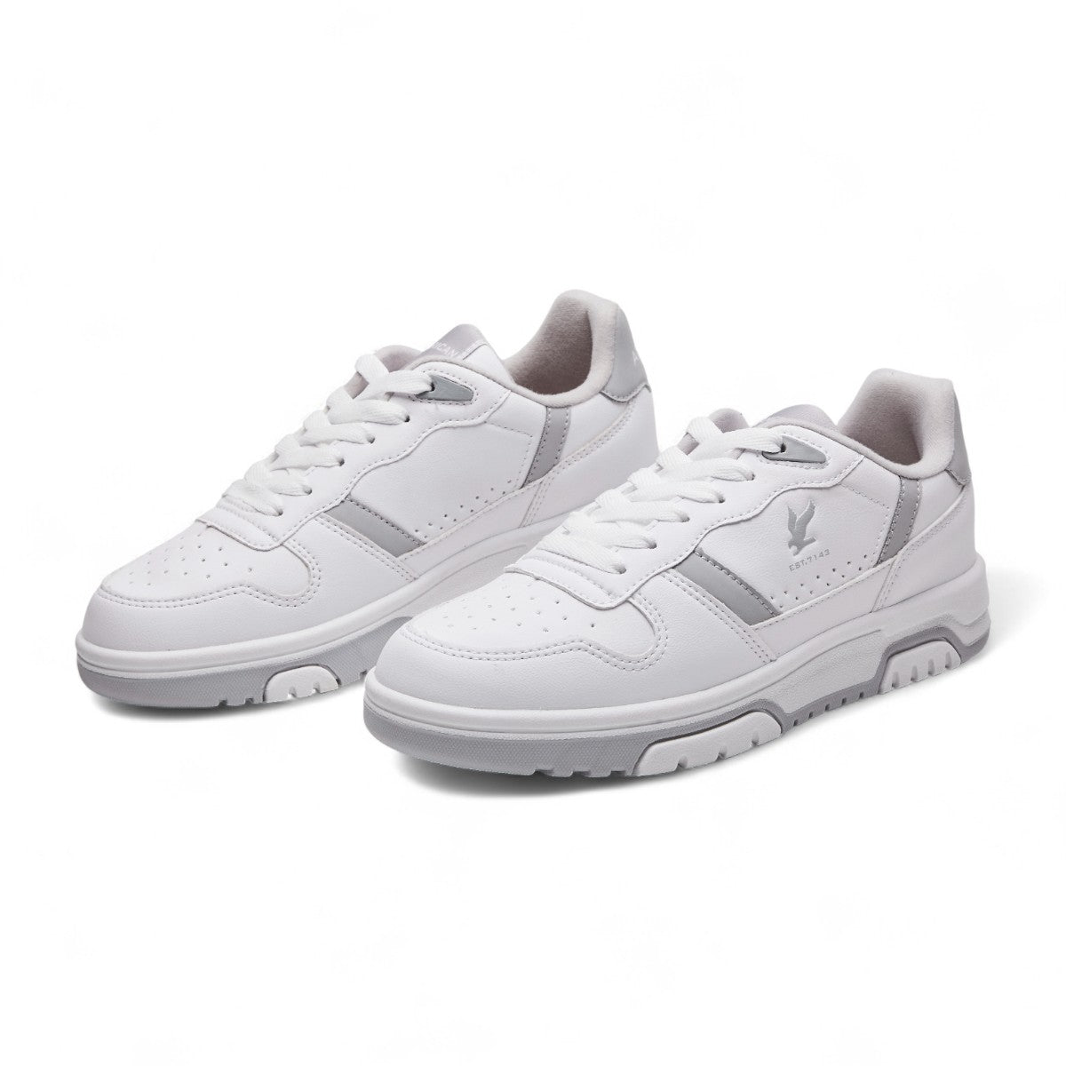Tenis casual - 7143-2 Blanco / Gris