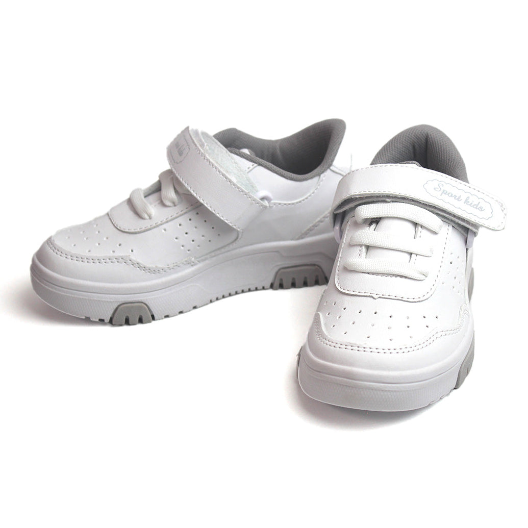 Tenis casual - 8 Blanco / Gris