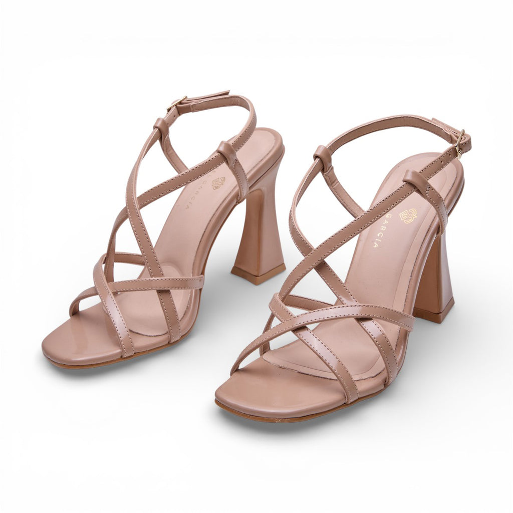 Zapatilla tacón medio Daniel García - 2733 Beige