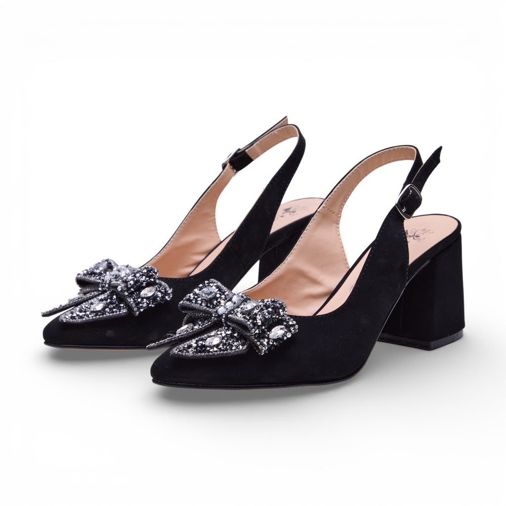Zapatilla tacón bajo - 2039 Negro