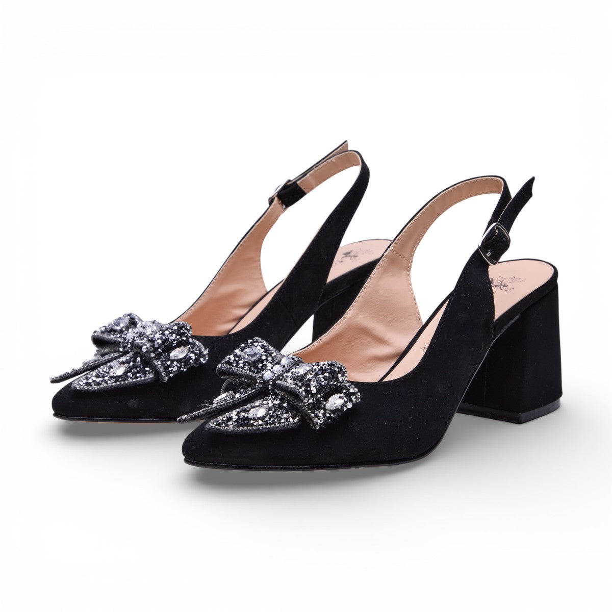 Zapatilla tacón bajo - 2039 Negro
