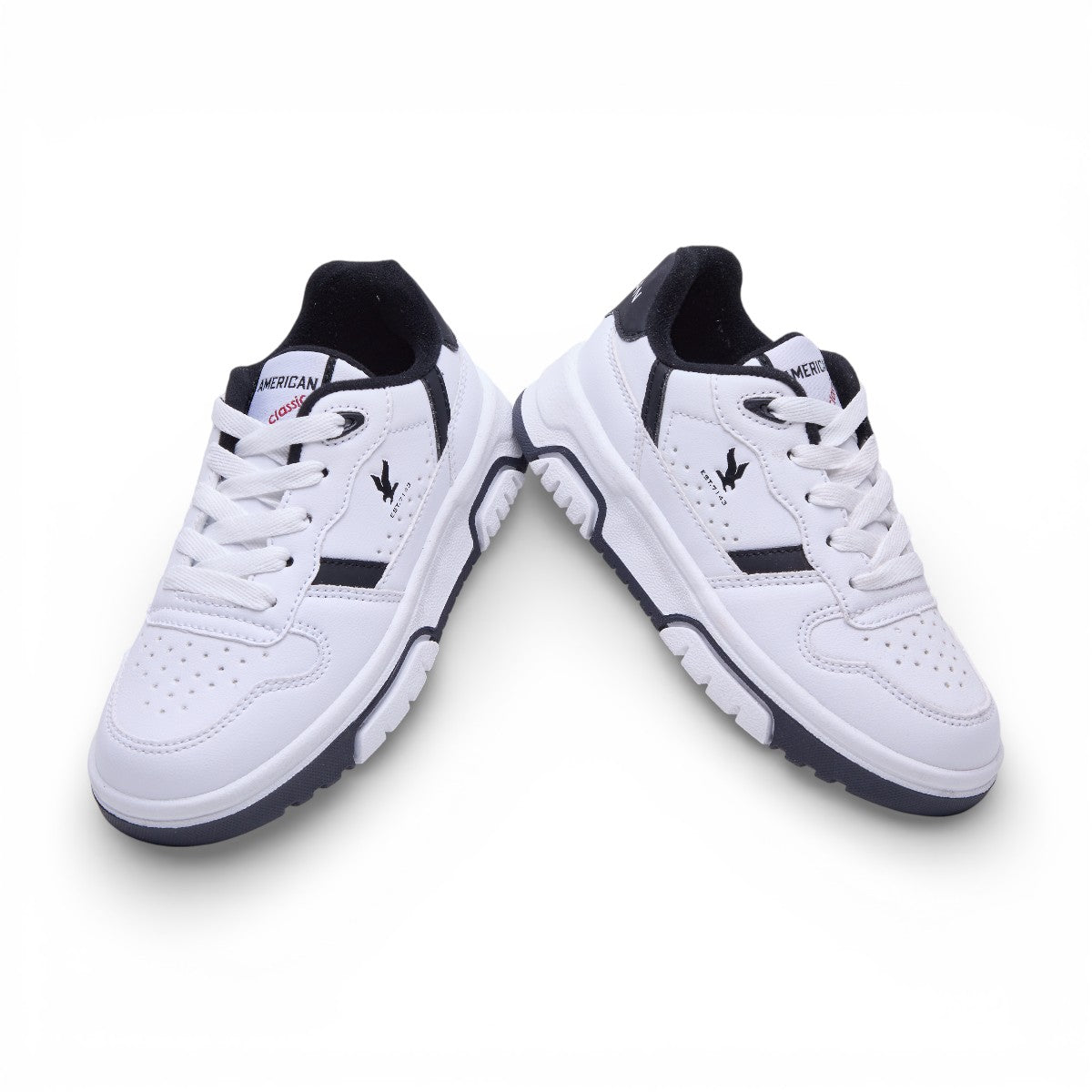Tenis casual - 7143 Blanco / Negro