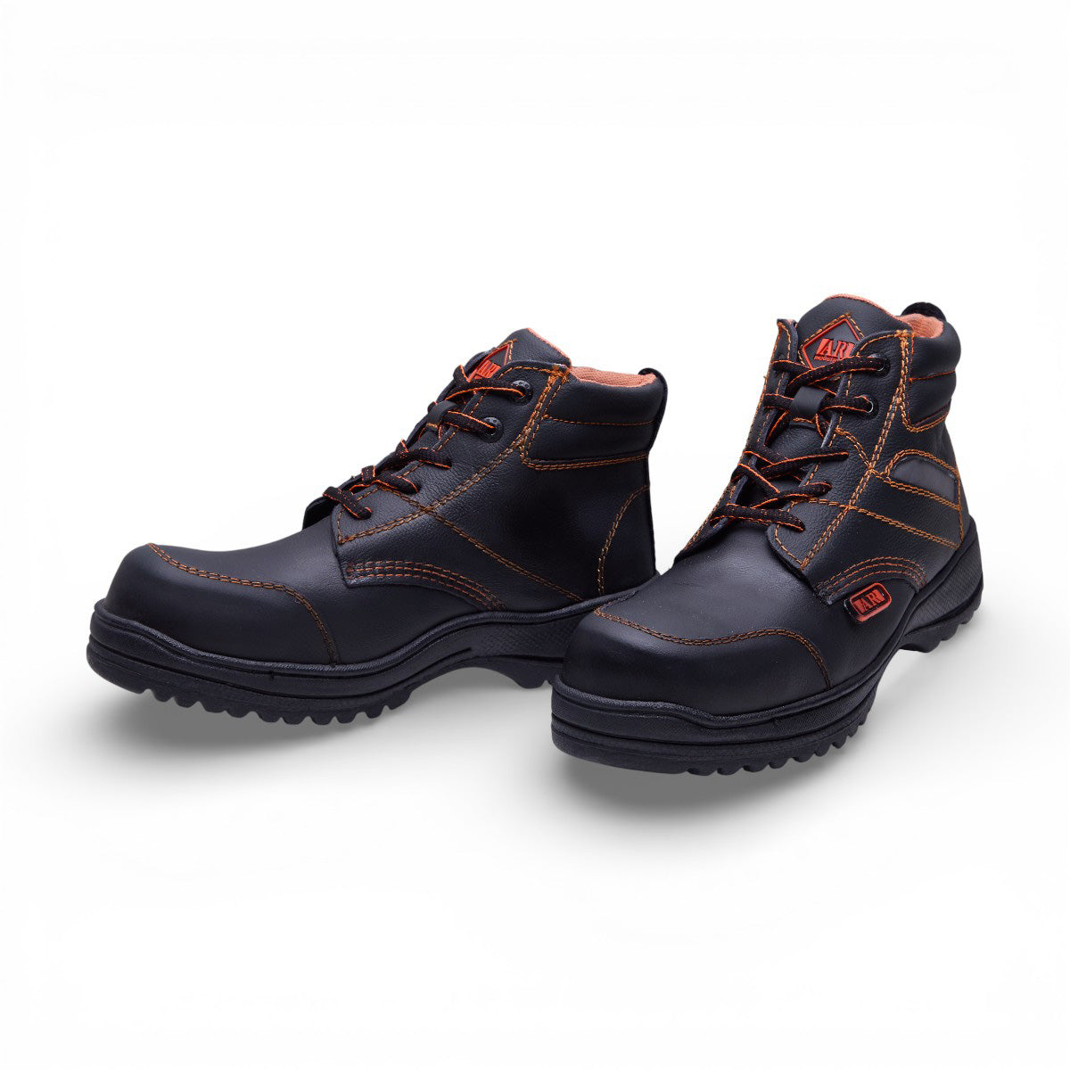 Bota industrial - 8 Negro / Naranja