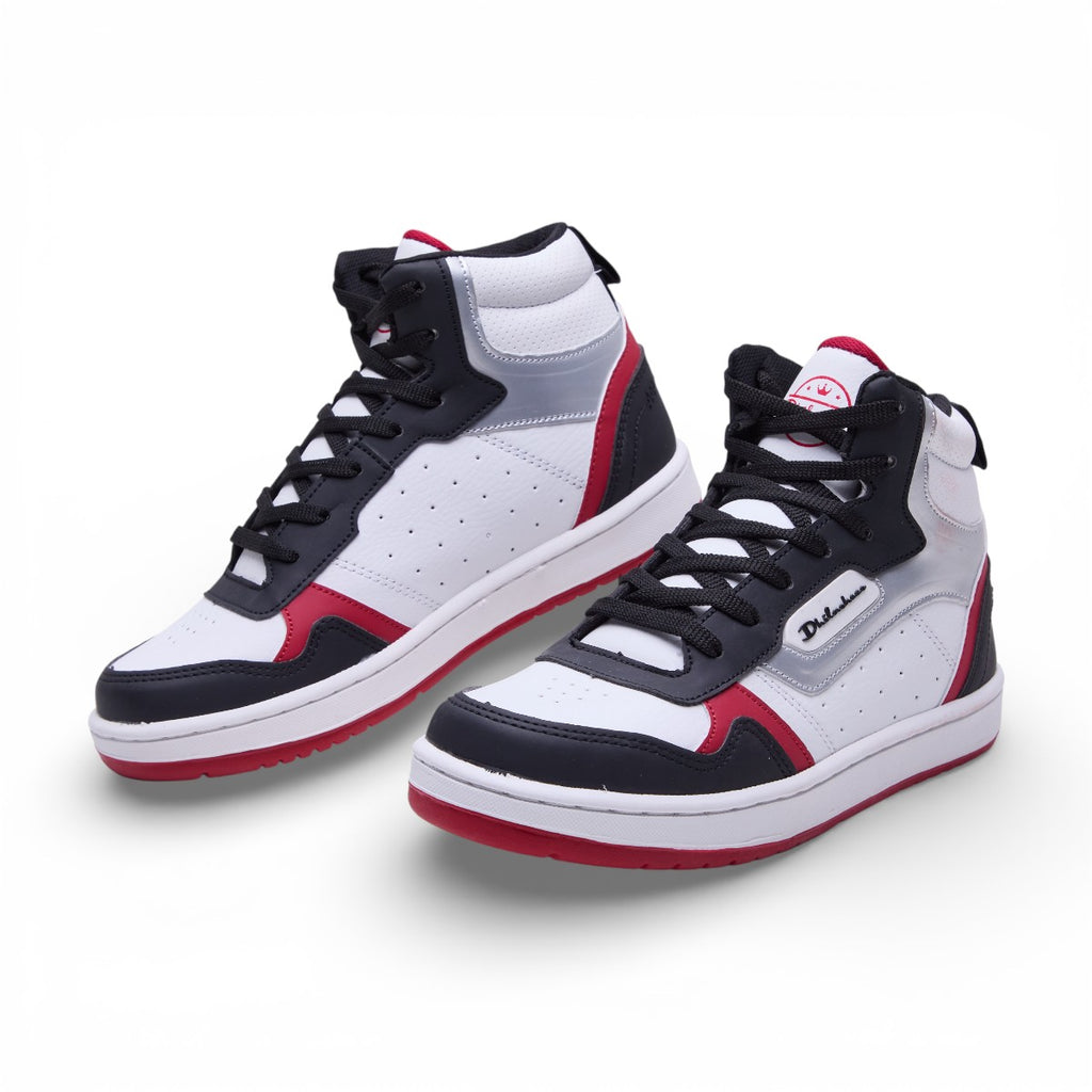 Tenis casual de bota - 951 Negro / Blanco