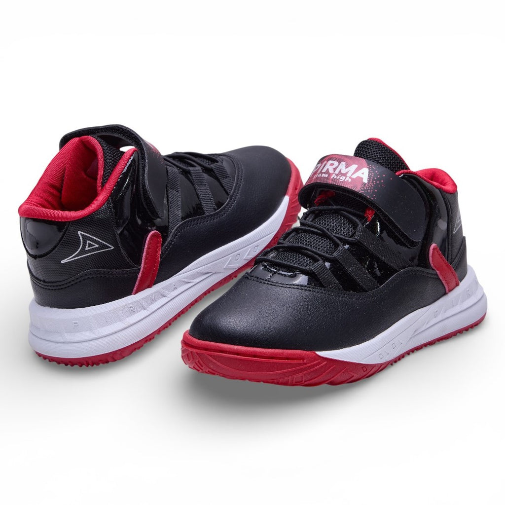 Tenis deportivo Pirma - 2020 negro blanco rojo