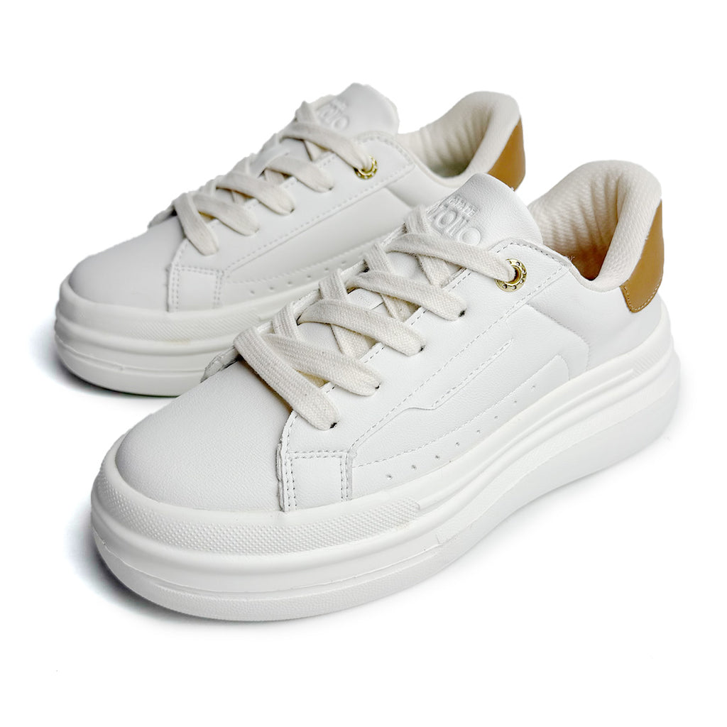 Tenis casual Capa de Ozono - 660201 Blanco / Beige