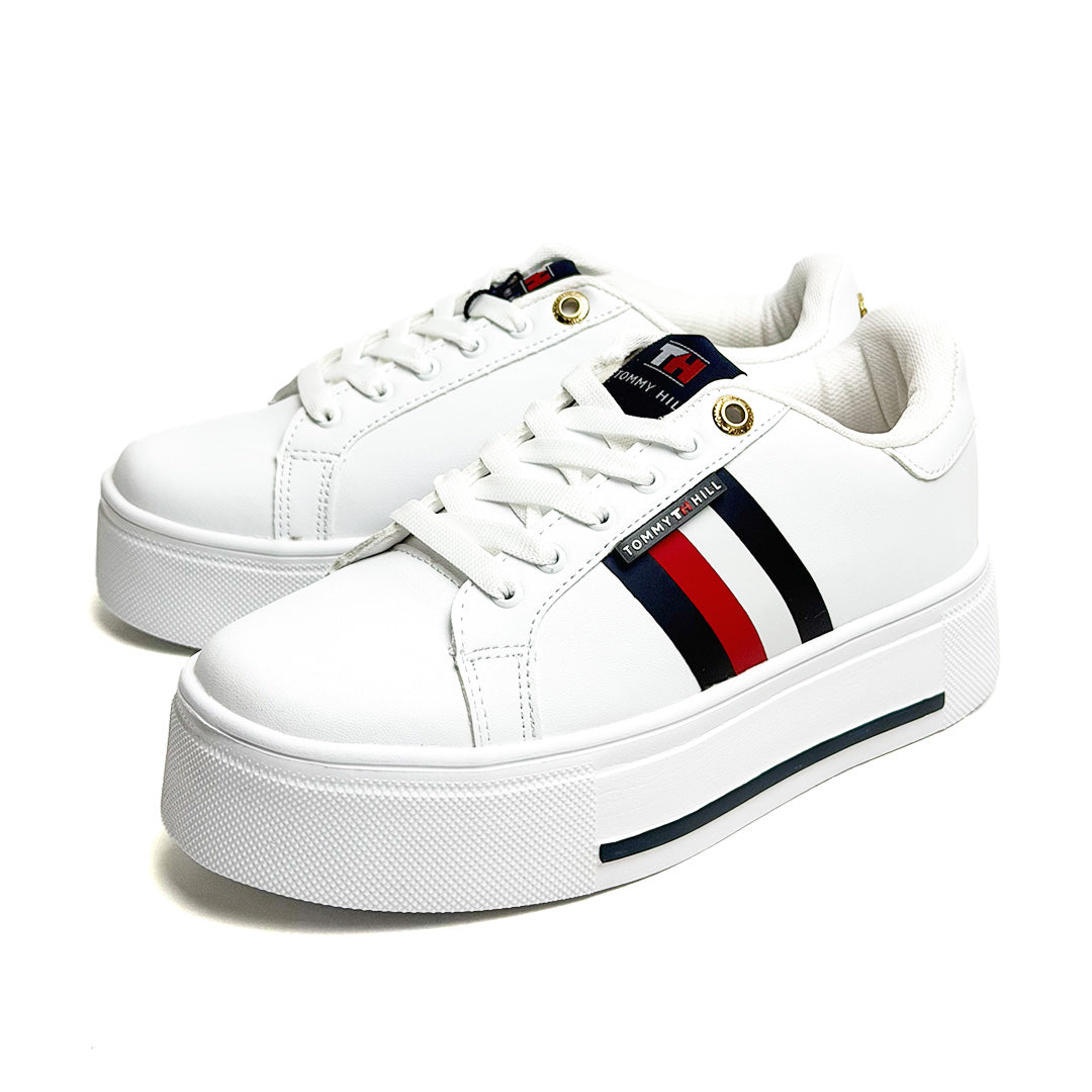 Tenis casual Tommy - 6482 Blanco