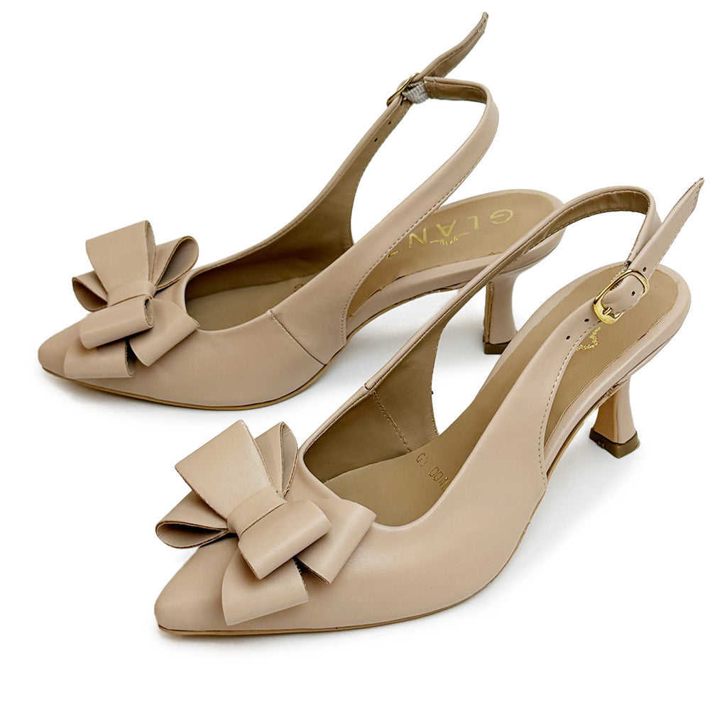 Zapatilla tacón medio - 33090 Beige