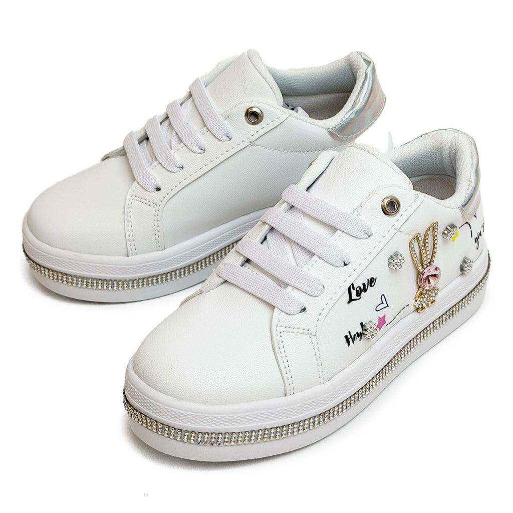 Tenis casual - 138 Blanco / Plata