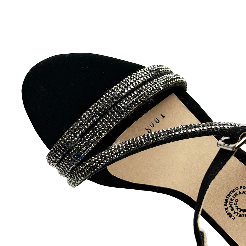Zapatilla tacón alto - 1008 Negro