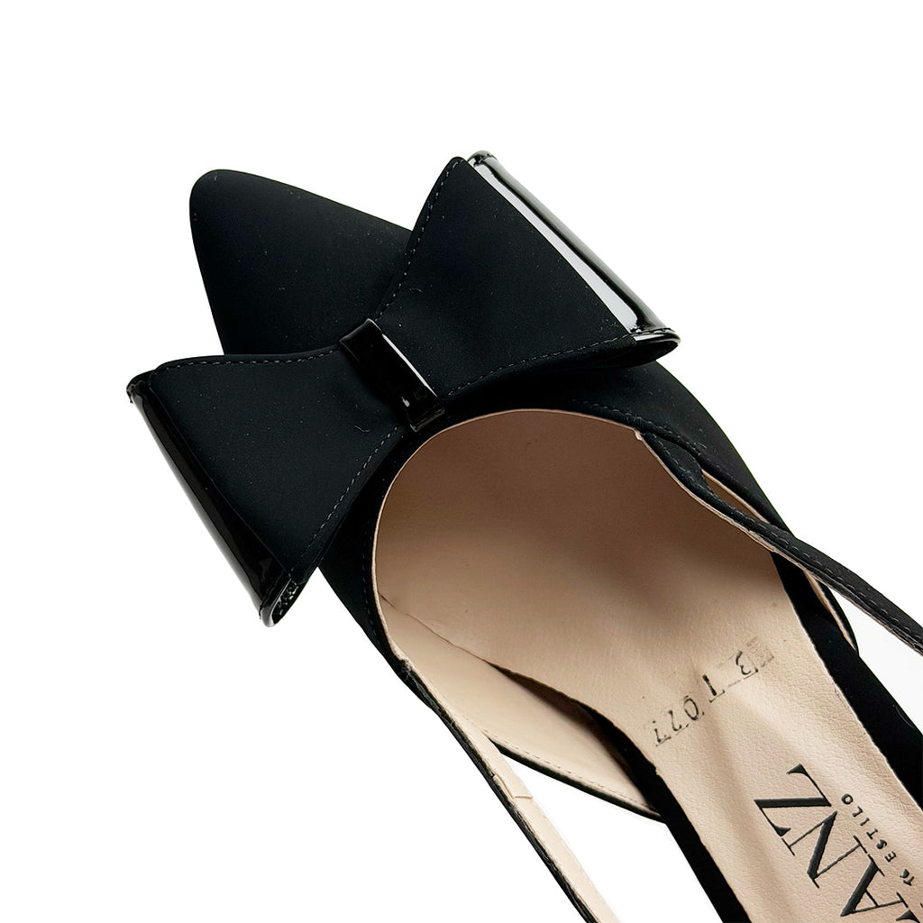 Zapatilla tacón bajo - 647 Negro